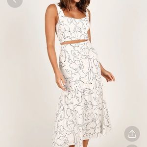 AUDREY SET - WHITE Petal & Pup. Never Worn. Perfect Condition.